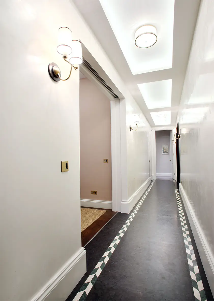 LXG apartments modern art deco luxury hallway