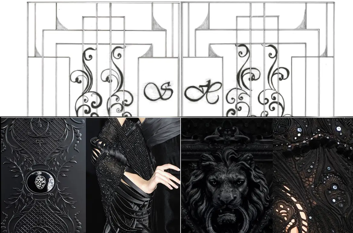 OCS metal gate design concept for mansion in kensington chelsea project london